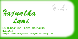 hajnalka lami business card